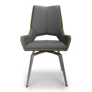 Pair of Mako Swivel Graphite Chairs