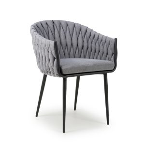 Pair of Pandora Dolphin Grey Chairs