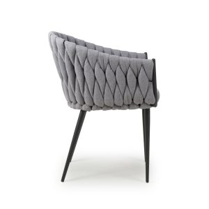 Pair of Pandora Dolphin Grey Chairs