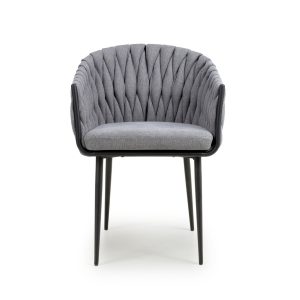 Pair of Pandora Dolphin Grey Chairs