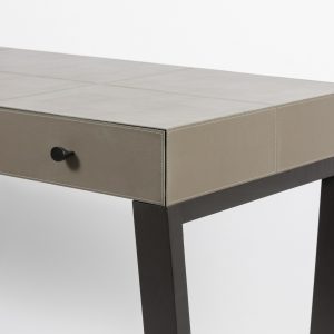 Milano Taupe Leather Desk