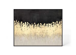 Gold and Black Abstract