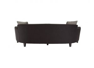 Reno Curved Black Sofa