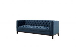 Medici Blue Velvet Sofa