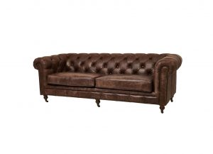 Wolf Hall Cognac Leather Sofa