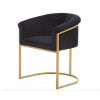Boston Black Velvet Dining Chair
