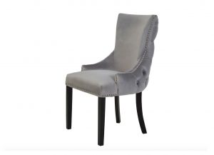 Townhouse Grey Velvet Dining Chair