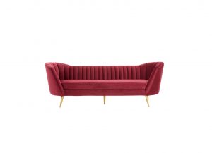 Fabulous Fuchsia Velvet Sofa