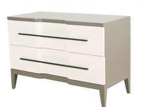 Ascot Ivory & Taupe Bedside Drawers