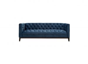 Medici Blue Velvet Sofa