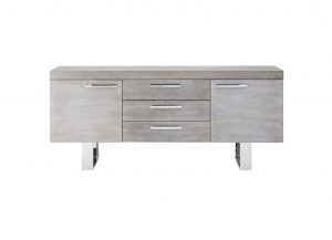 Chic Grey Elmwood Sideboard