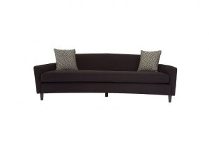 Reno Curved Black Sofa