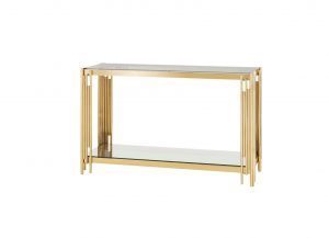 Symphony Gold Console Table