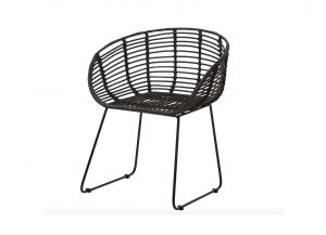 Lola Black Rattan Chair