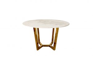 Lunar Gold Round Dining Table