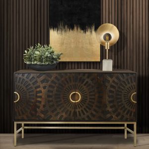 Spiral Mango Wood Sideboard