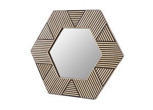 Bali Hexagonal Mirror