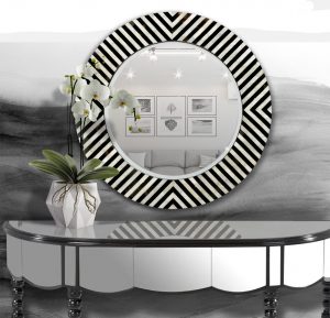 Zebra Shell Wall Mirror