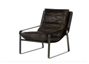 Ralph Brown Leather Lounge Chair