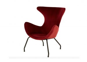 Claret Red Lounge Chair