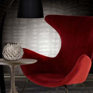 Claret Red Lounge Chair