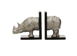 Mid-century Rhinoceros Bookends