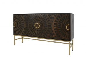 Spiral Mango Wood Sideboard