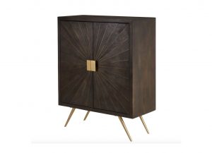 Sunburst Mango Wood Cabinet