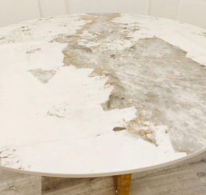 Lunar Gold Round Dining Table