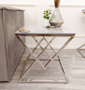 Parisian Chrome Side Table