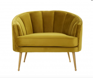 Pistachio Velvet Occasional Chair