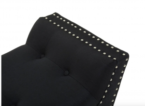 Mayfair Black Linen Bench