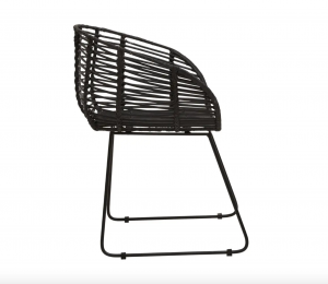 Lola Black Rattan Chair