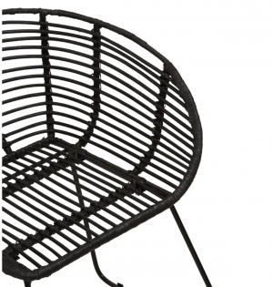 Lola Black Rattan Chair