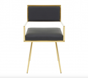 Manhattan Black & Gold Dining Chair