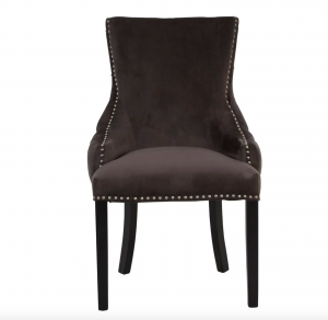 Townhouse Mink Velvet Dining Chair