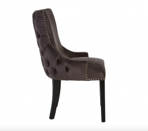 Townhouse Mink Velvet Dining Chair