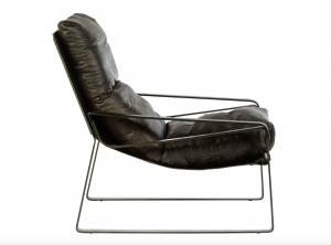 Ralph Brown Leather Lounge Chair