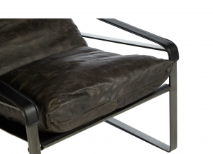 Ralph Brown Leather Lounge Chair