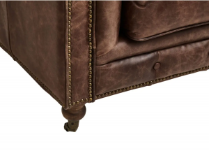 Wolf Hall Cognac Leather Sofa