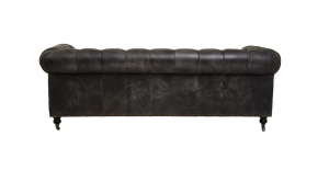 Wolf Hall Ebony Leather Sofa