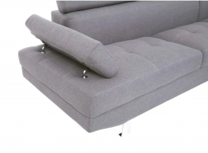 Soho Grey Linen Corner Sofa