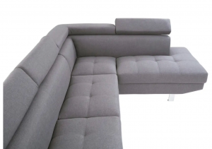 Soho Grey Linen Corner Sofa