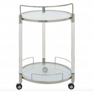 Studio Round Silver Trolley