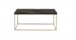 Midas Black & Brass Coffee Table