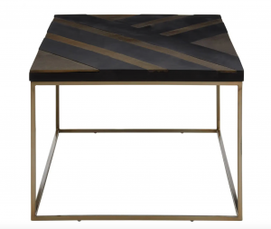 Midas Black & Brass Coffee Table