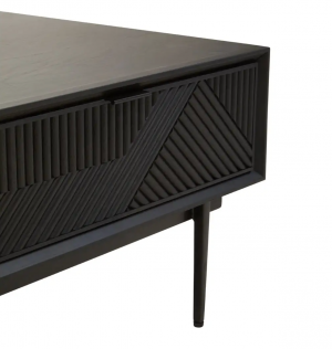 Geometric Black Coffee Table