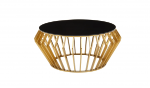 Milano Gold and Black Coffee Table