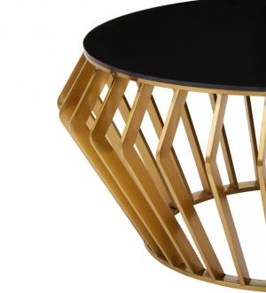 Milano Gold and Black Coffee Table