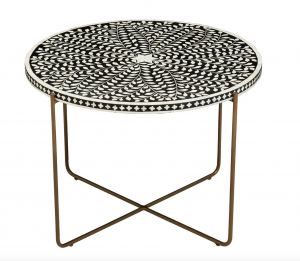 Lotus Mosaic Side Table